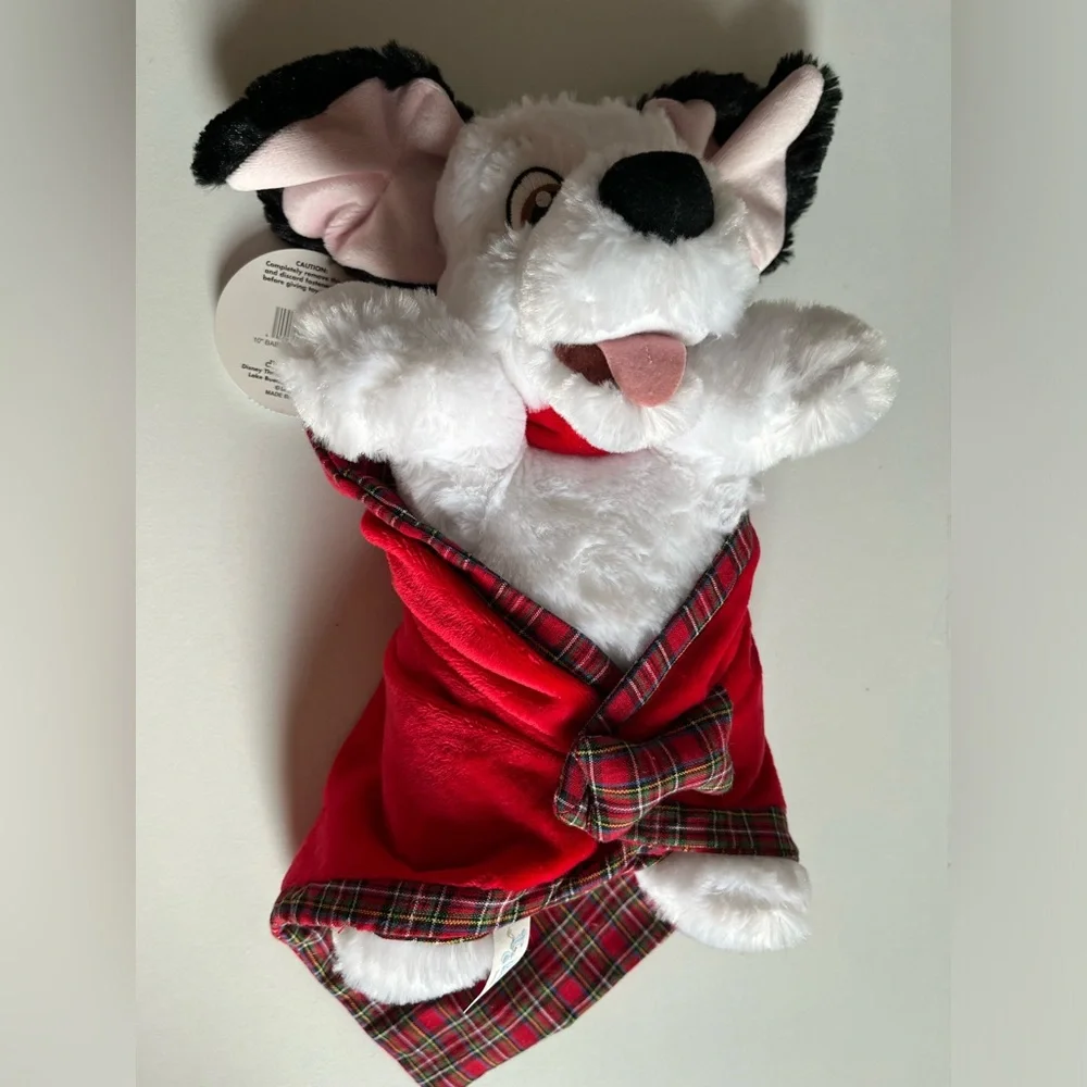 NWT Disney Babies Baby 101 Dalmatians Dog w/ Swaddle Blanket Stuffed Animal